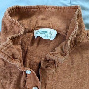 Hemp Polo Shirt (Orange M)